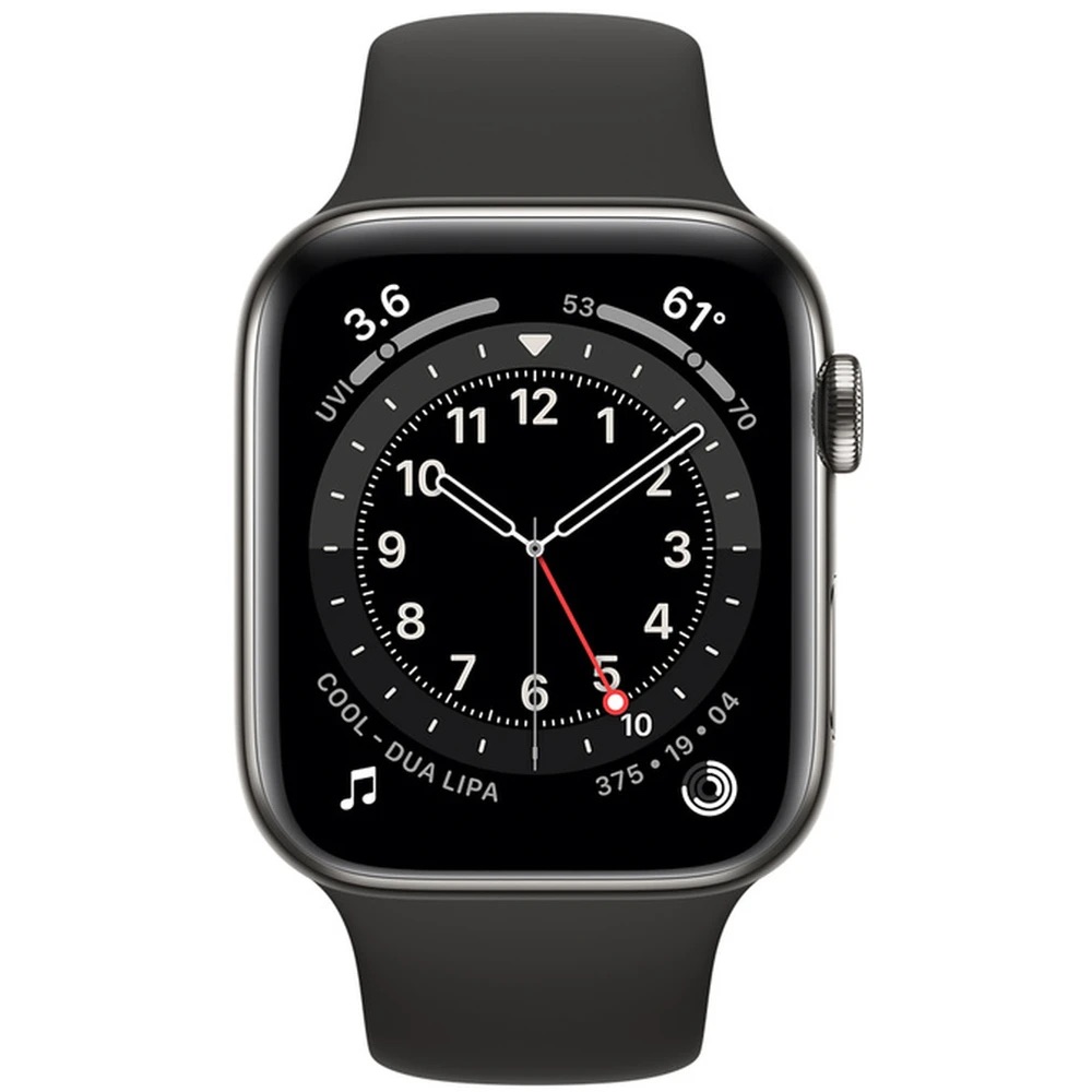 Apple Watch Series 6 44mm Space Grey Stainless Steel & Ceramic Case + LTE (eSIM) itya sk-2